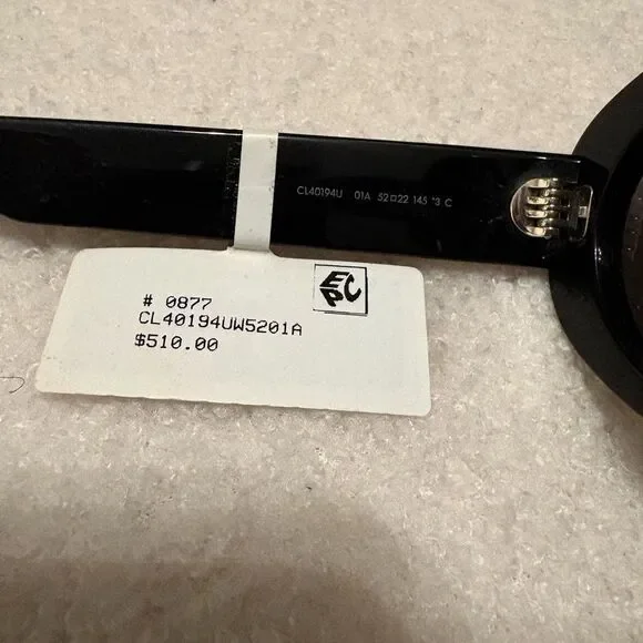 Celine Triomphe 52MM Oval Sunglasses NWT - Picture 11 of 12